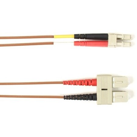Black Box Om1 62.5-Micron Multimode Fiber Optic Patch Cable - Lszh, Sc-Lc,  FOLZH62-002M-SCLC-BR